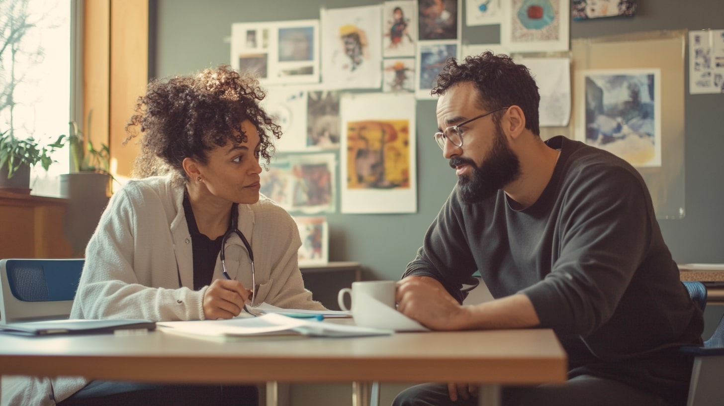 Collaboration entre artistes et soignant·es en établissement, fondée sur la confiance et la reconnaissance des rôles de chacun